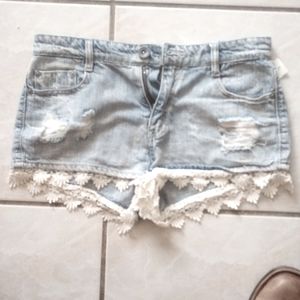 Vanilla star jean shorts
